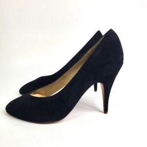 J.B. MARTIN PARIS ADELYS SUEDE HEELS SIZE 5.5M BLACK SHOES